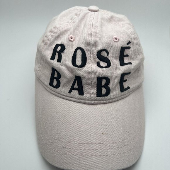 *Preown : [Brand, Express) LIGHT PINK/WHITE Rose Babe cap. GR27 - Picture 1 of 6